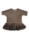 Uma Wang Peplum T-shirt In Brown