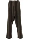 Uma Wang Belt-loop Casual Pants In Grey
