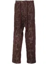 Uma Wang Perch Trousers In Red