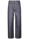 Uma Wang Patch-pocket Straight-leg Trousers In Blue