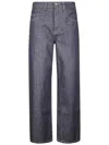 Uma Wang Patch-pocket Straight-leg Trousers In Blue