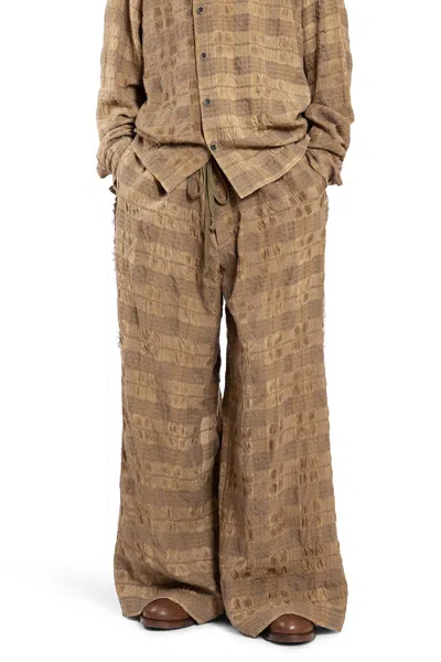 Uma Wang Pilly Pantaloni In Brown