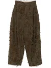 Uma Wang "pansy" Palazzo Pants In Braun