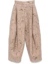 Uma Wang Pin Trousers In Brown