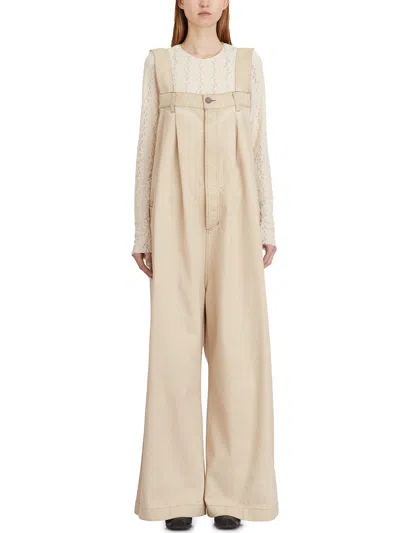 Uma Wang Pine Cotton Overalls