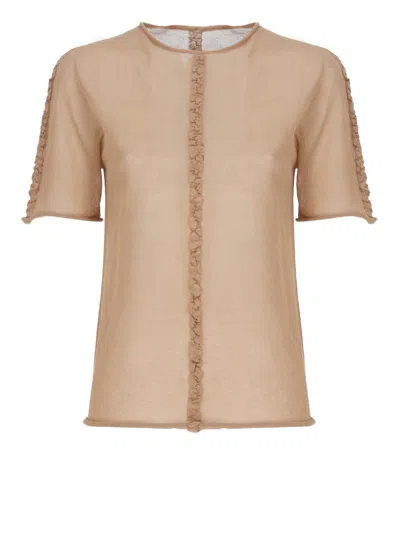 UMA WANG UMA WANG PINK COTTON T-SHIRT