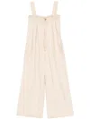 Uma Wang Pino Playsuit In Neutrals