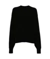 Uma Wang Black Textured Knit Top In Black