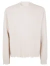 Uma Wang Basic Round Neck Sweater In Pink