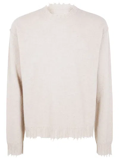 Uma Wang Plain Ws Round Neck Top Clothing In White