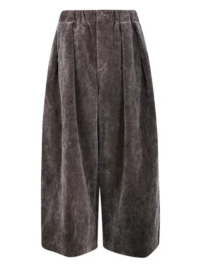 UMA WANG PLEAT-DETAIL TROUSERS