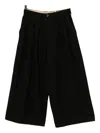 Uma Wang Pleated Wide-leg Trousers In Black