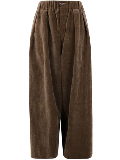 Uma Wang Poetic Pants In Brown