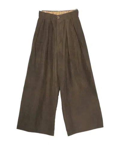 Uma Wang Poetic Pants In Brown