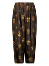 Uma Wang Poetic Printed Trousers In Brown
