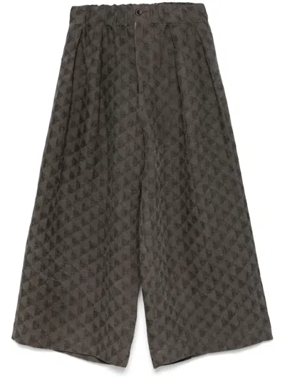 Uma Wang Poetic Trousers In Brown