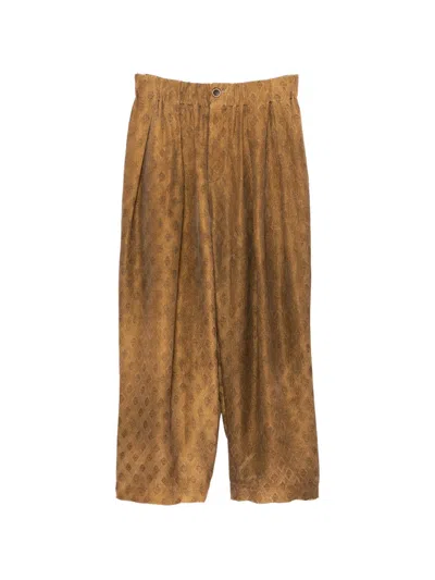 Uma Wang Poetic Trousers In Brown