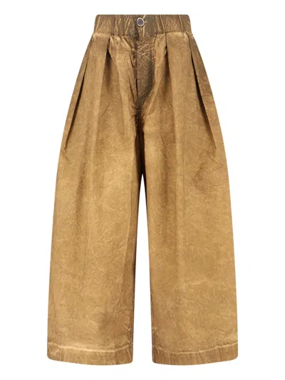 Uma Wang Poetic Wide Pants In Brown