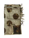 Uma Wang Polka-dot Fringed Scarf In Green