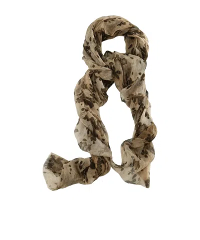 Uma Wang Polka-dot Fringed Scarf In Burgundy