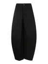 Uma Wang Belt Loops Casual Pants In Black