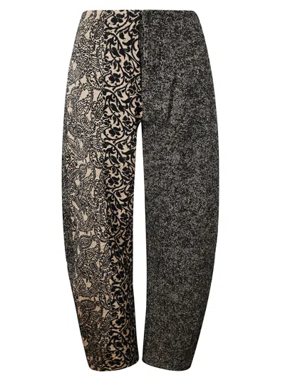 Uma Wang Pollock Pants In Black/tan
