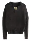 Uma Wang Polo-neck Sweater In Brown