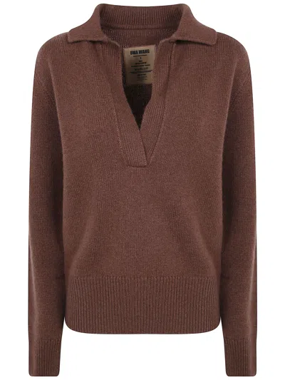 Uma Wang Polo Shirt Cashmere In Brown