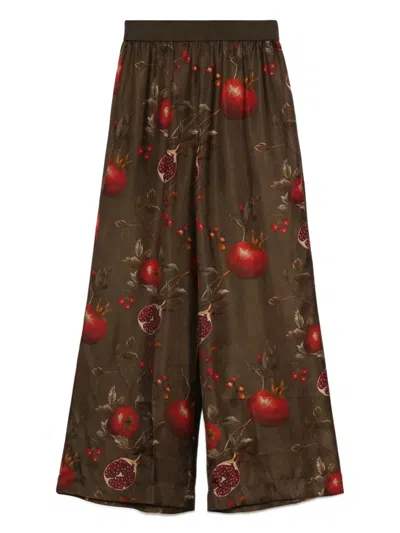 UMA WANG UMA WANG POMEGRANATE PRINT PANTS