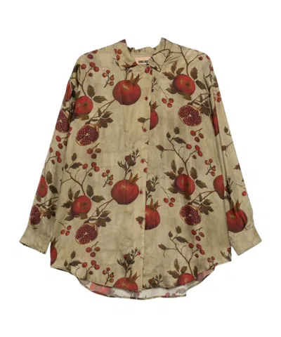 UMA WANG POMEGRANATE-PRINT SHIRT