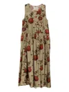 Uma Wang Pomegranate-print Sleeveless Dress In Multi