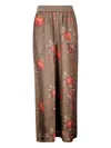 Uma Wang Graphic Printed Straight-leg Trousers In Brown
