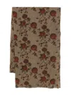 Uma Wang Pomegranate Print Wool Scarf