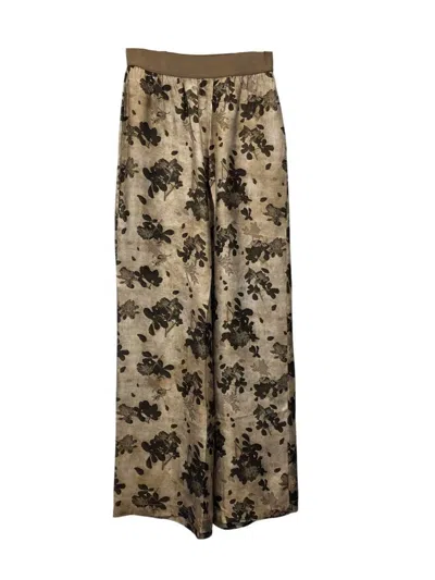 Uma Wang High-rise Pomegranate-print Trousers In Brown