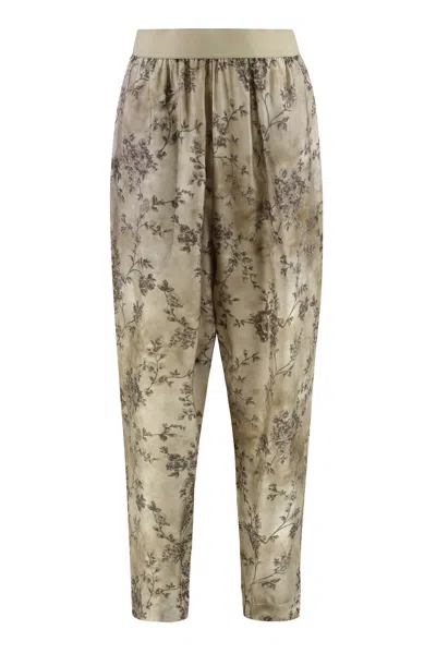 UMA WANG PRINTED HIGH-RISE TROUSERS
