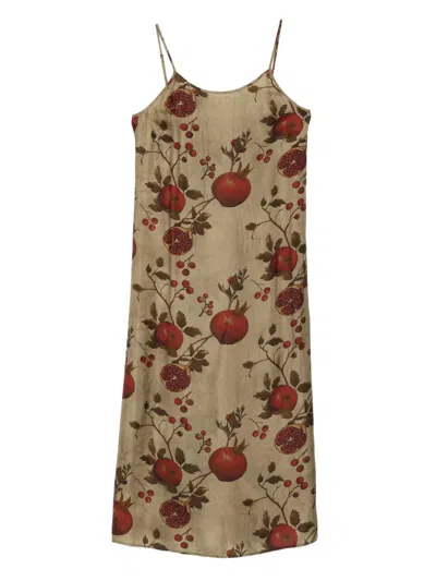 UMA WANG PRINTED MIDI DRESS
