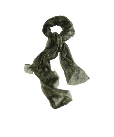 Uma Wang Printed Silk Scarf In Green