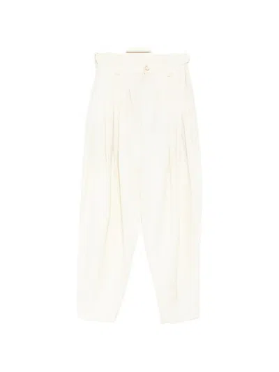 Uma Wang Priya Trousers In Neutral