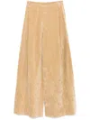 Uma Wang Trousers Belt-looped Wide-leg Trousers In Nude