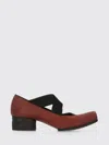 Uma Wang Block Heel Round Toe Pumps In Burgundy