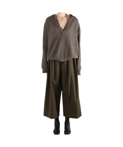 Uma Wang Raccoon Sweater In Brown