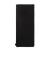 Uma Wang Rib Scarf With Frayed Edges In Black