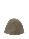 Uma Wang Ribbed Cashmere Cloche Bucket Hat In Green