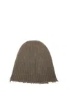 Uma Wang Ribbed Cashmere Hat In Green