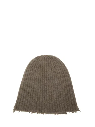 Uma Wang Ribbed Cashmere Hat In Green