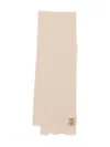 Uma Wang Ribbed Frayed-edge Scarf In Neutral