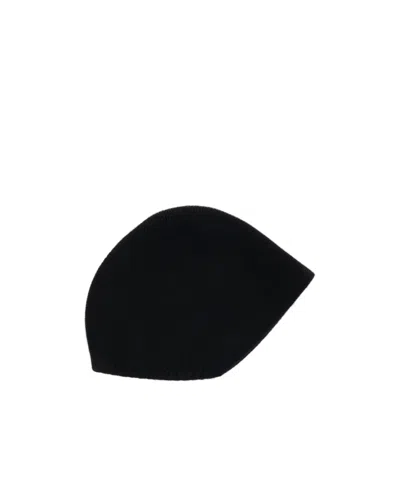 Uma Wang Ribbed Hat In Black