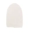 Uma Wang Ribbed Beanie In White