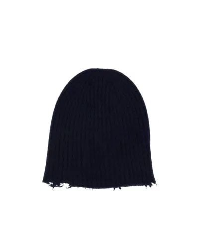 Uma Wang Ribbed Knit Hat In Black
