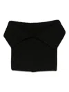 Uma Wang Ribbed-knit Scarf In Black
